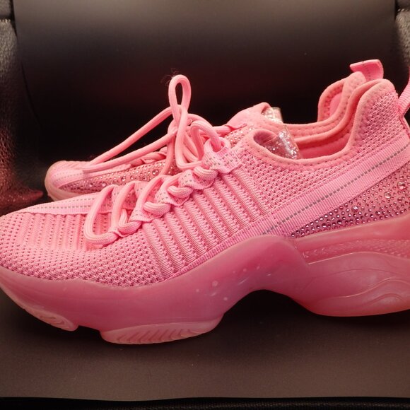 Steve Madden Maxima SM NY90 Hot Pink Sneakers - Picture 7 of 12